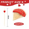 200pcs Snack Sticks Heart Shaped Decorative Fruit Picks Cocktail Picks