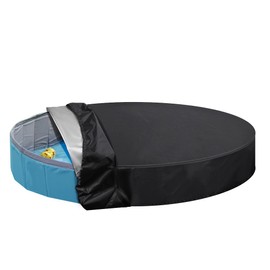 PAMISO Pet Swimming Pool Cover, 48 in Foldable Pet Swimming Pool Cover for Small Round Dog Pool Inflatable above-Ground Pool Waterproof and Dustproof Protector