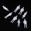 NUOBESTY 50pcs Model Trains Architectural 1: 300 Scale Unpainted Figures