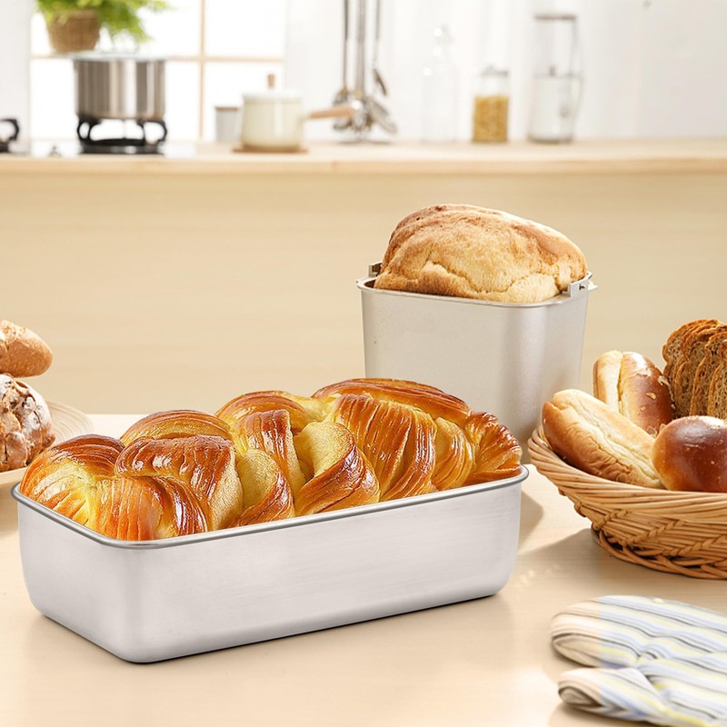 Onader 9 x 5 Loaf Pans, Stainless Steel Deep Meatloaf