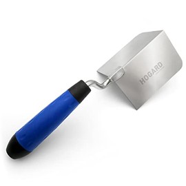 HOGARD Outside Corner Trowel | Best Corner Drywall Tool | Made of Stainless Steel with External Angle and Soft Grip Handle.
