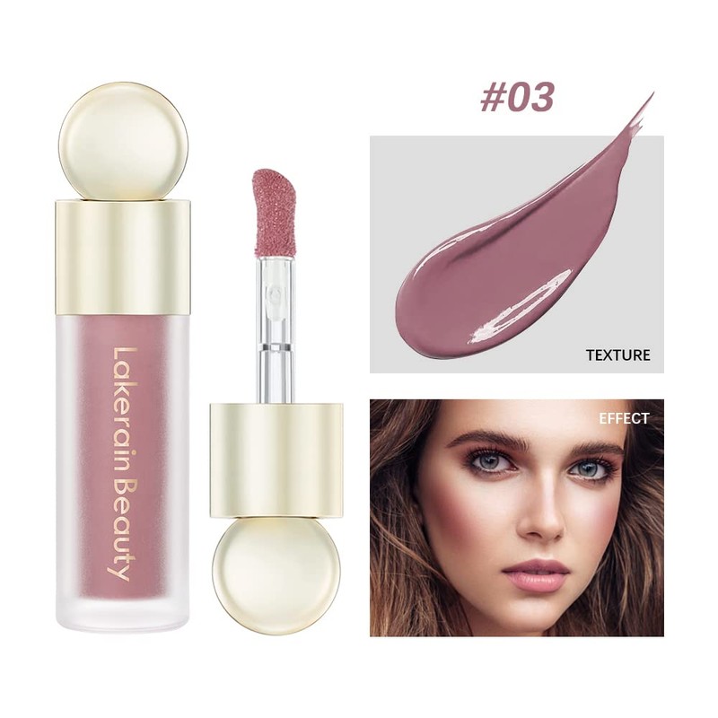 Liquid Blushes, Lightweight Breathable Feel Liquid Blush for Cheeks, Natural