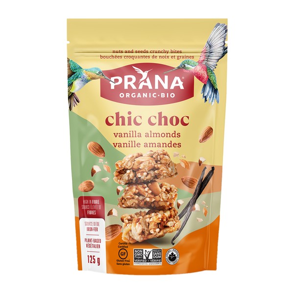 Prana Chic Choc Crunchy Bites Vanilla Almond 125g