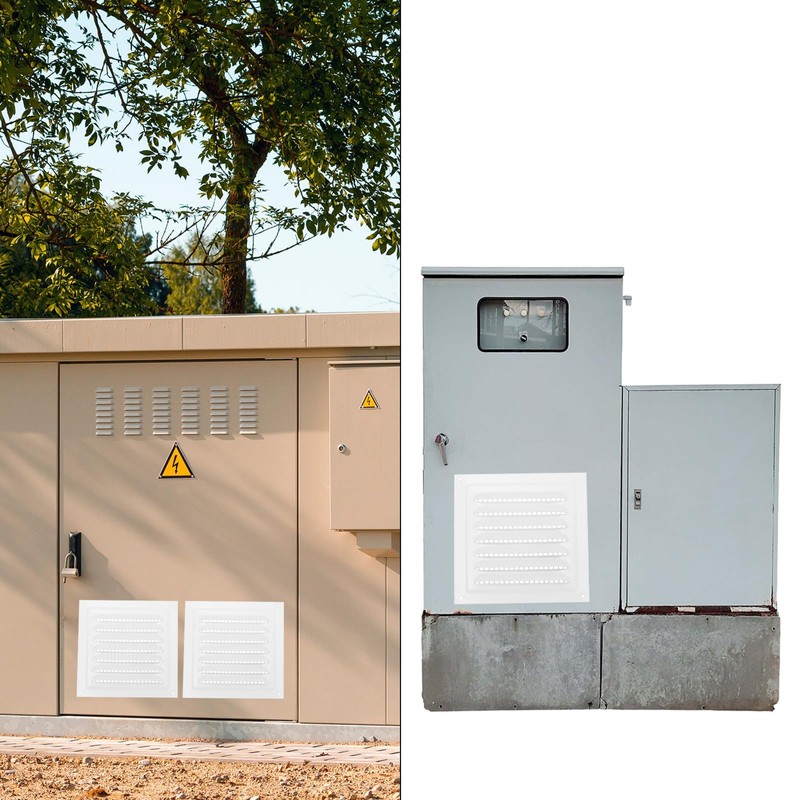 PATIKIL 10"x10" Stainless Steel Gable Vent, Exterior Wall Outlet Vent