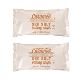 Trader Caramel Sea Salt Baking Chips for Baking Cookies, Cakes, Muffins and more 8 oz/283 g (Pack of 2)