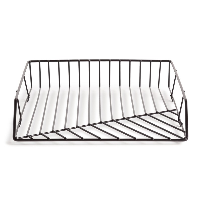 U Brands Vena Paper Tray, Black