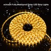 echosari 32.8Ft Solar Strip Lights Outdoor, IP68 Fully Waterproof LED