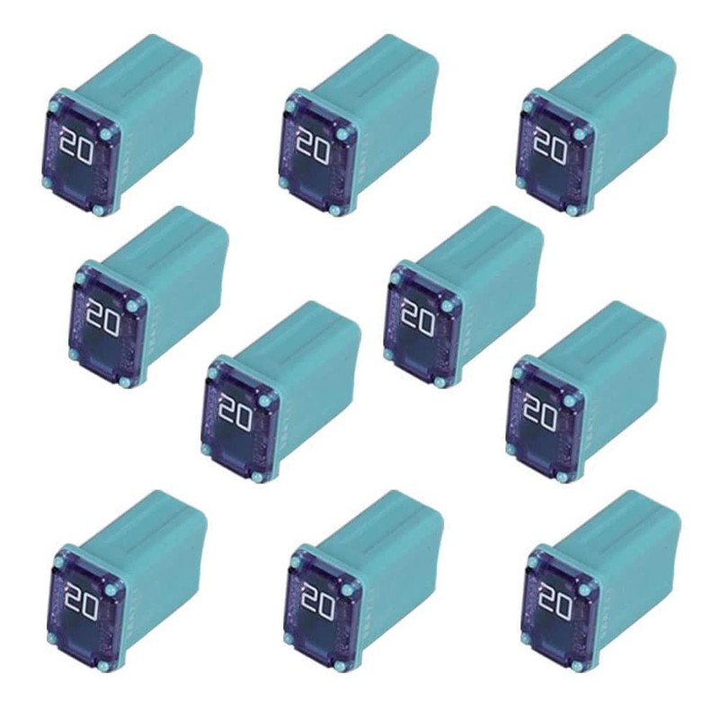 50 Pack Automotive MCASE Mini Box Shaped Cartridge Fuse Kit