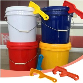 2Pcs Reusable Plastic Gallon Paint Can Opener Bucket Lid Opener Paint Cask Lid Wrench Red Handle Tool It is beautiful and easy to use Paint Application Tools(ZS274)