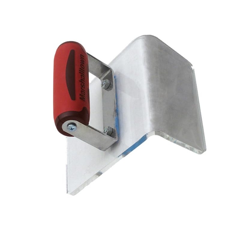 Marshalltown Outside Corner Step Trowel Tool with Durasoft Handle, Acrylic,
