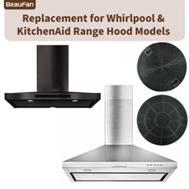 Beaufan 4 Pack W10272068 Charcoal Filter Replacement for Whirlpool W10272068 Charcoal Filter For Ranges, Part# W11709671, W11710198, 1550120, AP4452933, AH2367296, EAP2367296, PS2367296