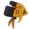 Shooting Tabs Golden Gold and Black Leather Archery Finger Guard