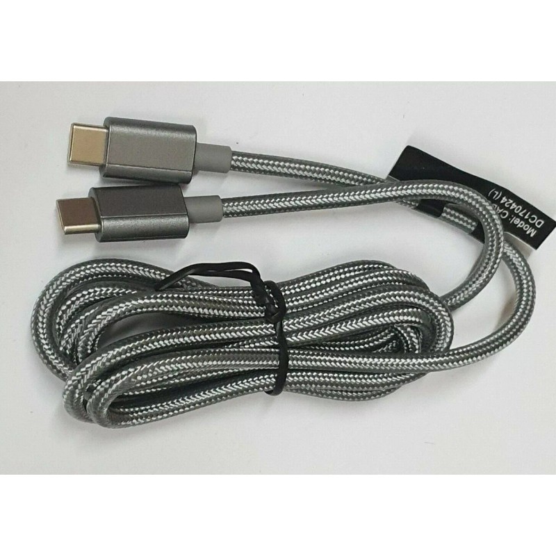 Verizon NEW Original Verizon Gray 4FT Braided USB-C to USB-C