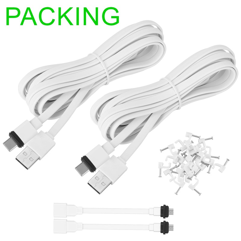 Uogw 2Pack 25FT Power Cable for Blink Mini2,Blink Mini,Blink Outdoor