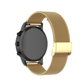 BabyValley Metal Band Compatible with COROS PACE 3 Watch Band, Adjustable Mesh Loop Replacement Bracelet Strap for COROS PACE 3 Smart Watch Accessories (Gold)
