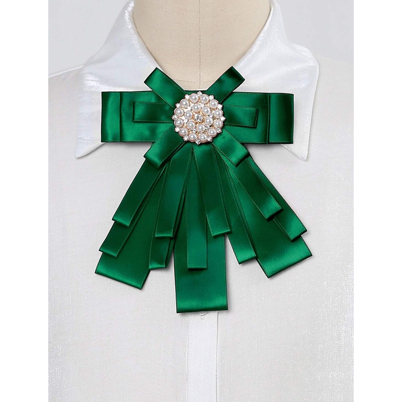 Allegra K Uniform Ribbon, Ribbon Tie, Brooch, Bow Tie, Uniform