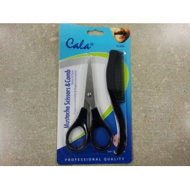 Cala Mustache scissors & comb