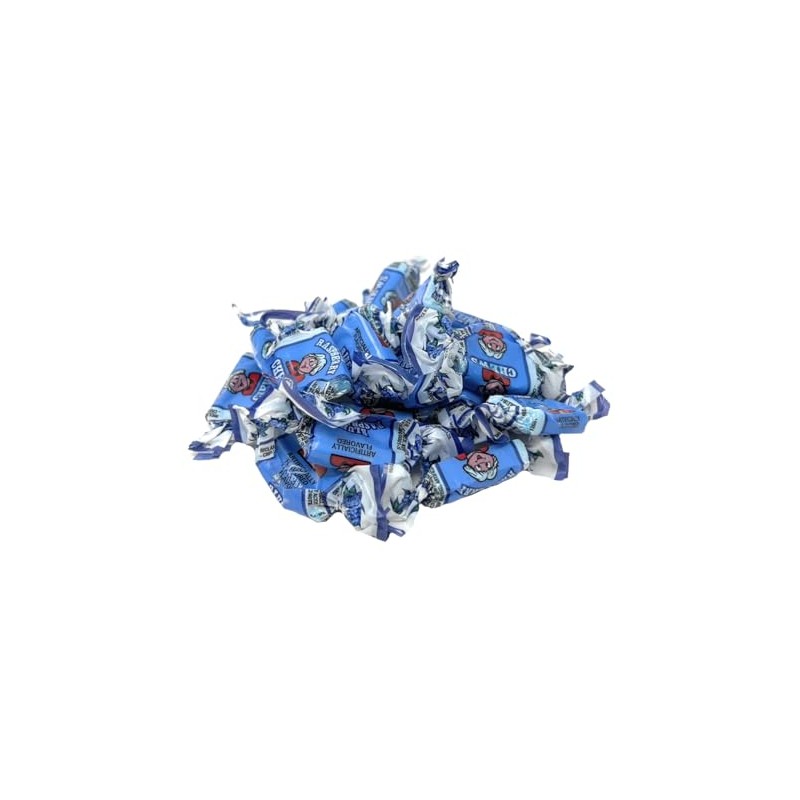 Wild Blue Raspberry Flavored Fruit Chews, 2 Pounds Bulk