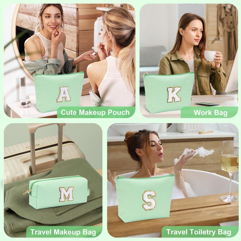 YOOLIFE Initial Makeup Bag for Girls - Skin Care for