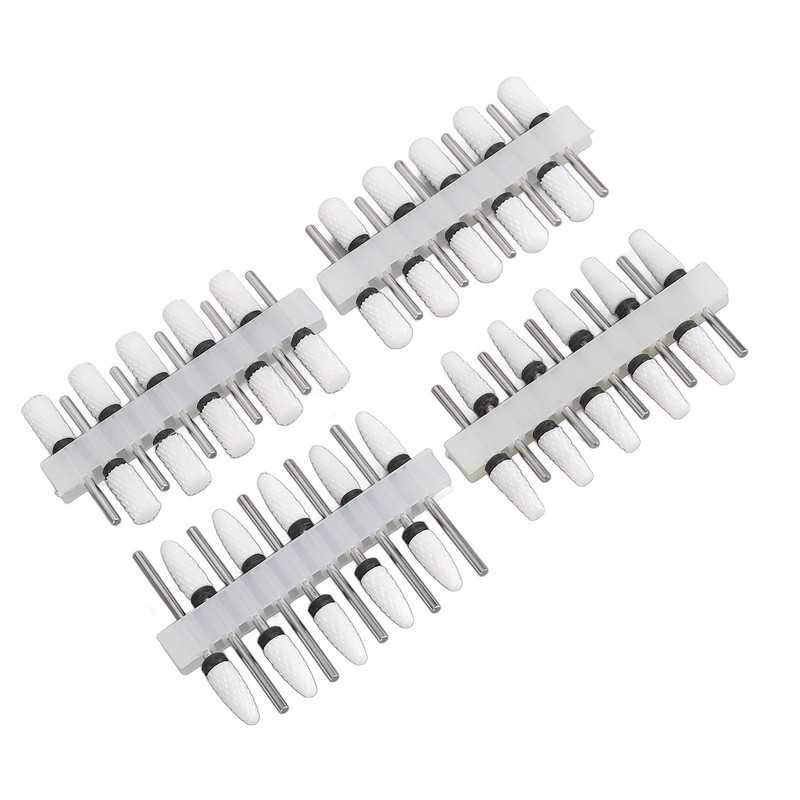 40Pcs Nail Drill Bit 4 Types Ceramic Nail Removal Bit