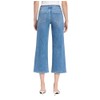 Flying Monkey Women's High-Rise Finished Hem Cropped Wide Leg Jeans