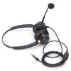 Binaural Headset Aluminum Shell Telephone Headset with Microphone and Audio