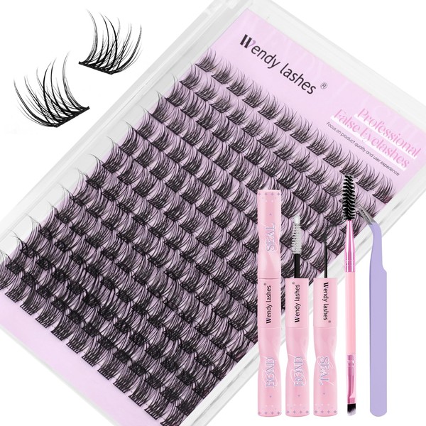 Lash Extension Kit D Curl Cluster Lashes Eyelashes Extension DIY