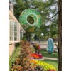 Voltogar Glass Mosaic Hanging Fly Through Bird Feeder for Garden,