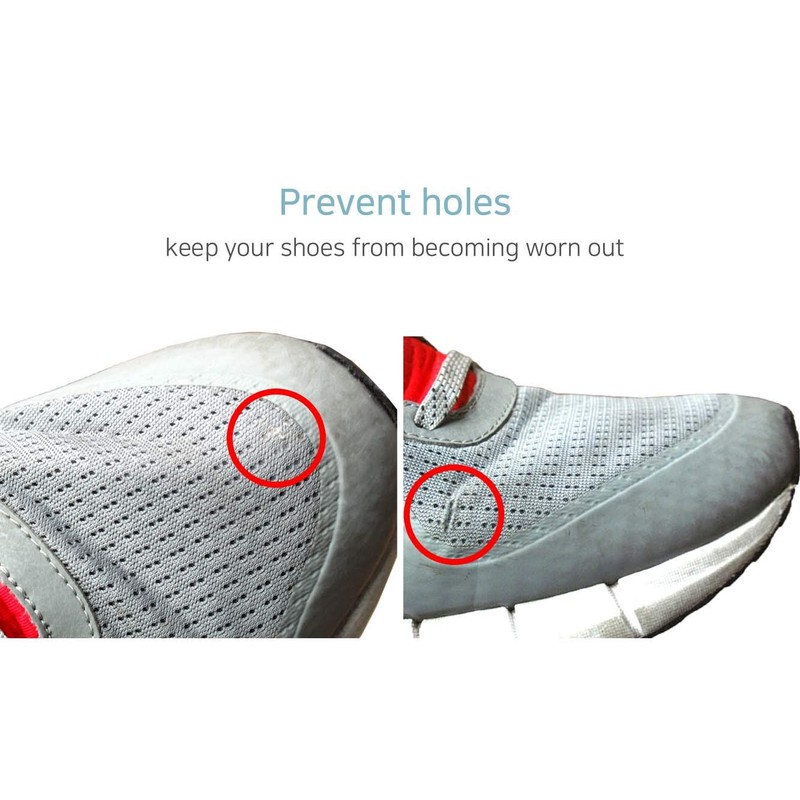 Shoe Toebox Toeburst Blowout Hole Prevention Repair Inserts/Patches (Black)