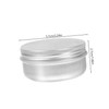 Gatuida 18pcs Spice Container Lip Balm Tin Round Aluminum Tin