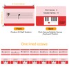 Music Flash Cards, 54 Piano Note Theory Flash Cards -