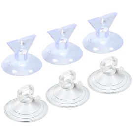 MECCANIXITY Bombilla Cambiadores, 35mm 38mm Diámetro PVC Ventosa Luz Lámpara Reemplazo Herramientas para GU10 MR16 Bombillas, 2 Tamaño Transparente, Paquete de 6