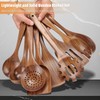 Woodique Wooden Kitchen Utensil Set, Wooden Spoons for Cooking, Natural