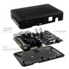 GeeekPi DeskPi Lite Pi 4 Funda con botón de encendido/disipador
