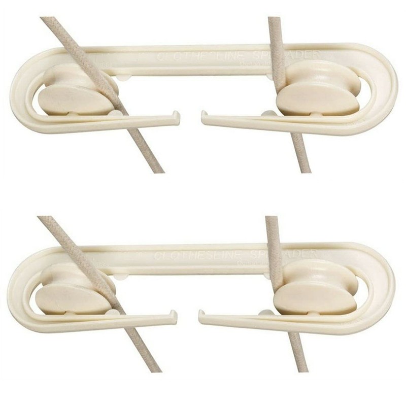Dependable Industries 2 Pack High Grade Plastic Clothesline Spreader Weatherproof