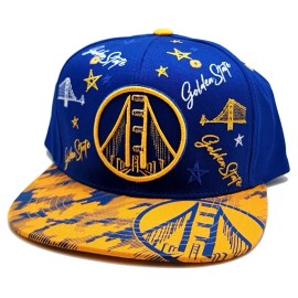 Top Level Golden State New Leader Top Level Warriors CLBRT Blue Gold Era Snapback Hat Cap
