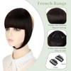 Bangs Hair Extensions - French Bangs Clip On Hairpieces With