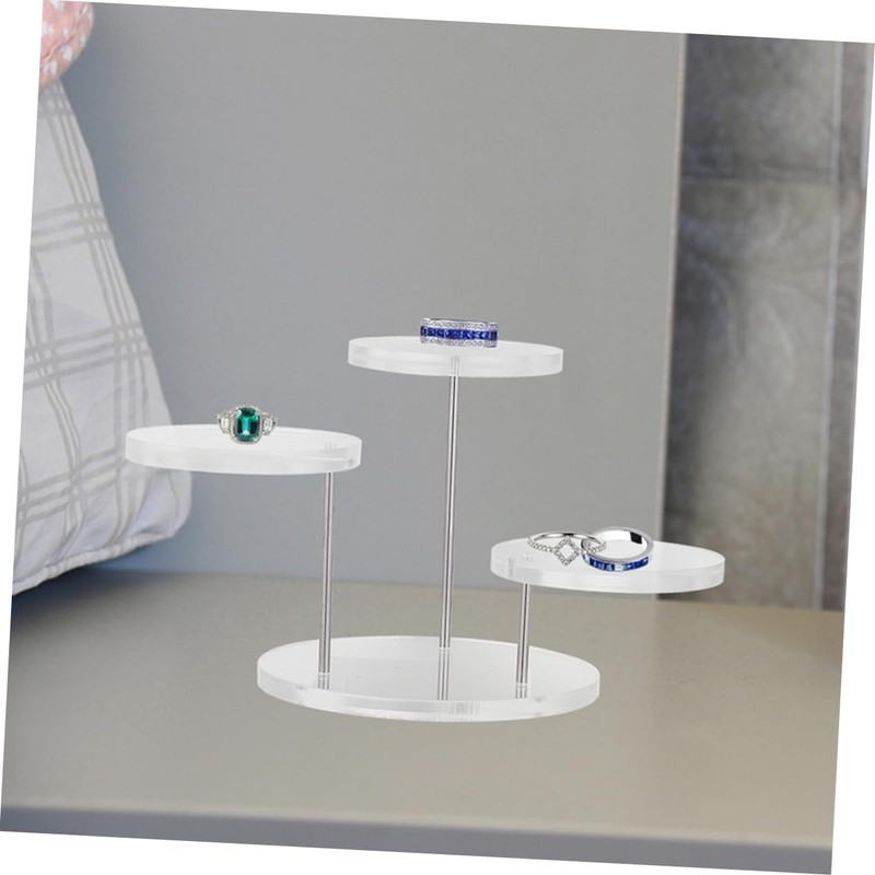 GLEAVI 2 Sets Ring Display Stand Protective Cover Rain Cover