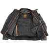 Milwaukee Leather SH1785 Men's Black Leather Scooter Style Motorcycle Jacket