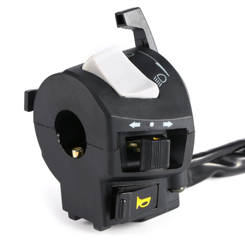 2pcs Motorcycle Switch Handlebar Switch Left + Right Universal Headlight