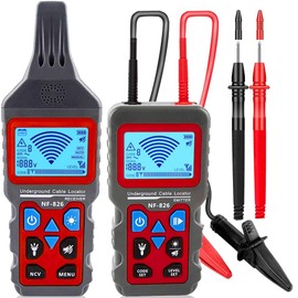 NF-826 Underground Wire Locator & Cable Tracer/Buried Wire Tracer and Cable Locator/Under Ground Circuit Tracer,12-400V AC/DC voltage for Dog Fence Cables Irrigation Control Wires,Tone Generator Kit