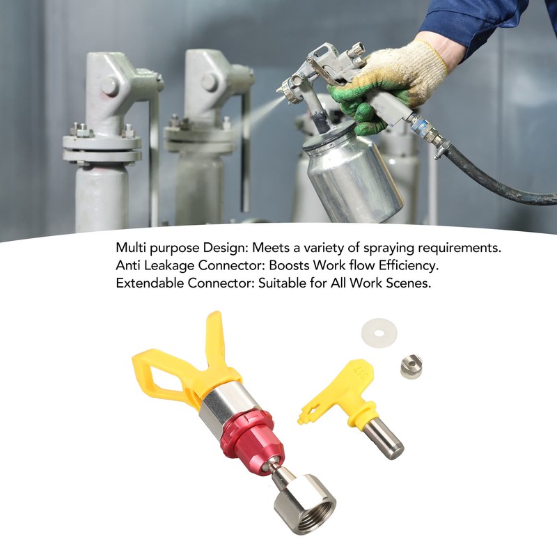 Spray Tip Guard Nozzle Base Swivel Aluminium Alloy Spray Guide