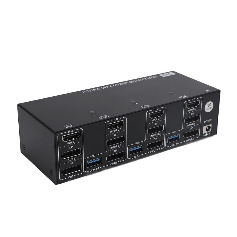 DisplayPort HD USB3.0 KVM Switch 8K At 60Hz 4K At