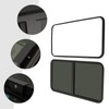 GDNTMU RV Window Teardrop Horizontal Slide Replacement Glass with Trim,