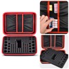 Comecase Battery Organizer Storage Box, Carrying Case Bag Holder -
