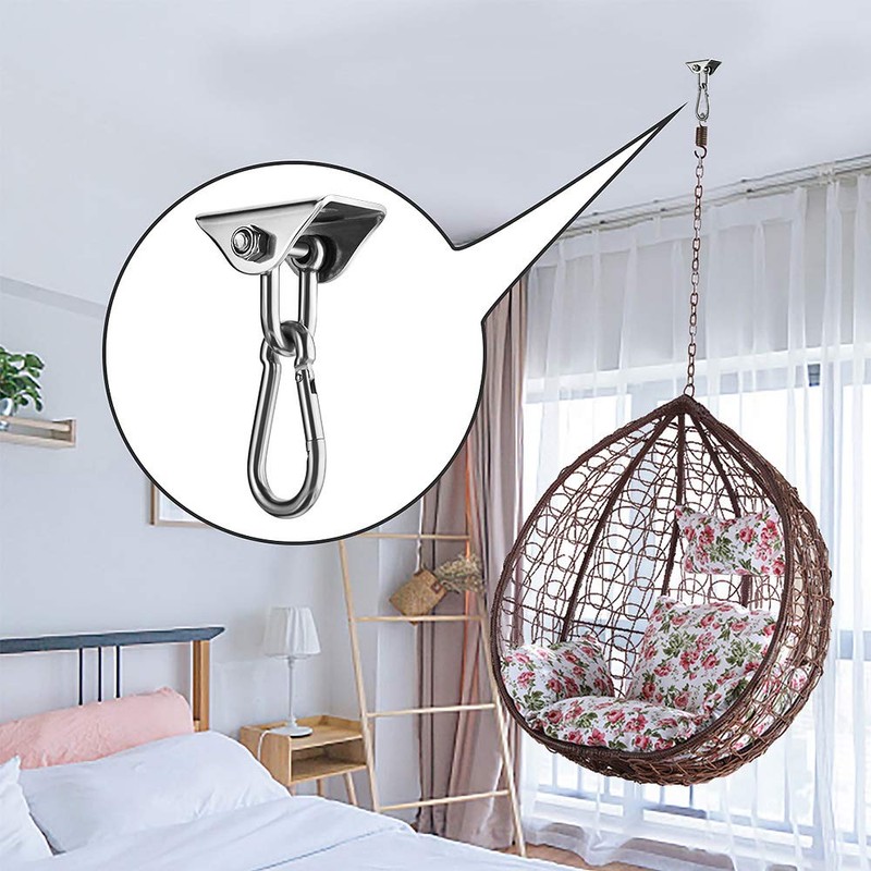 Awroutdoor 450 kg Capacity Stainless Steel 360° Rotating Ceiling Hook