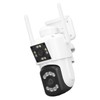 Outdoor WiFi Surveillance Camera 2 Lens Security PTZ IP Cam