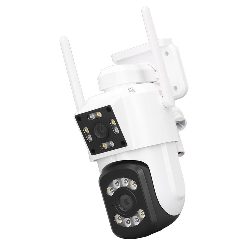 Outdoor WiFi Surveillance Camera 2 Lens Security PTZ IP Cam