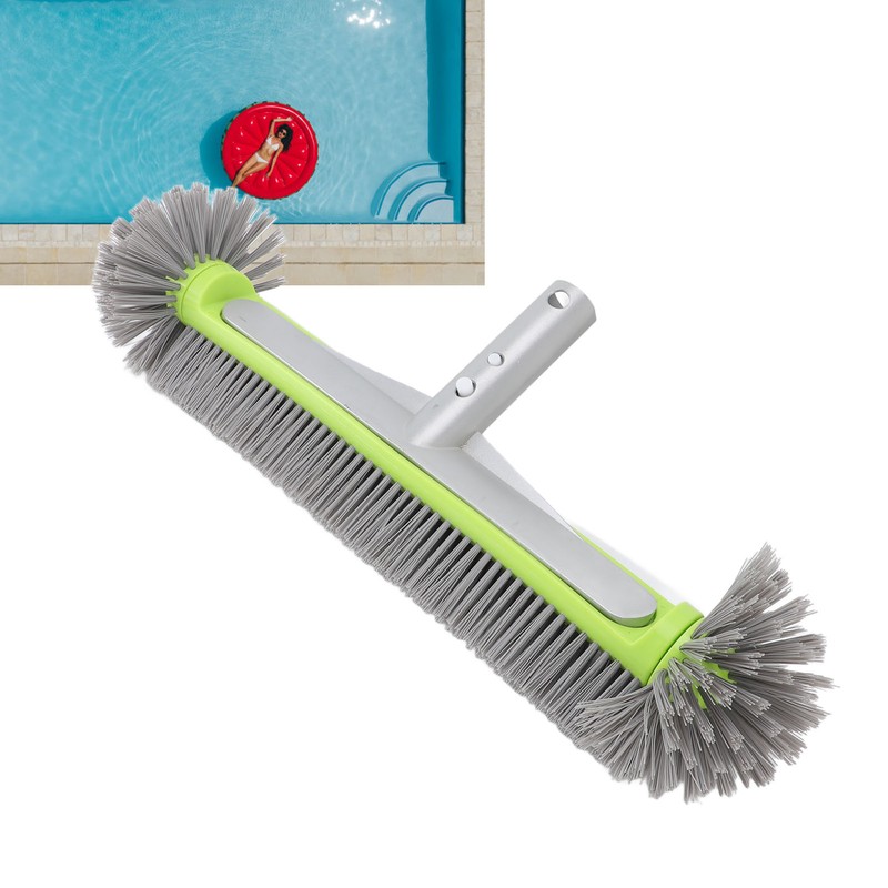 Pool Cleaning Brush Head Plastic Nylon Bristles Prevent Scratch Swimming