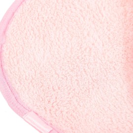 Toallas para Limpiar la Cara Portátiles 5 Piezas Rosa, Coral Fleece Toallita Desmaquillante Portátil, Tela Transpirable y Fácil de Lavar y Secar, para Camping y Viaje